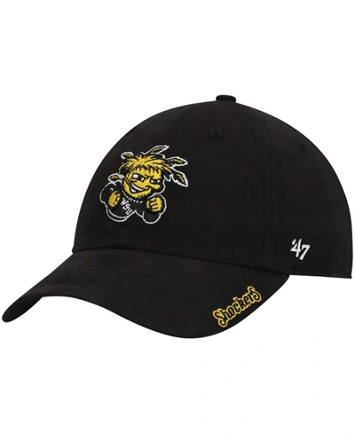 47 Brand Women's Black Wichita State Shockers Miata Clean Up Adjustable Hat