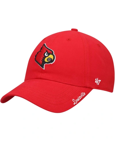 47 Brand Women's Red Louisville Cardinals Miata Clean Up Logo Adjustable Hat