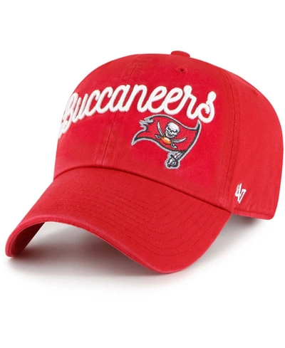 47 Brand Women's Red Tampa Bay Buccaneers Millie Clean Up Adjustable Hat