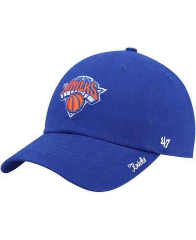 47 Brand Women's Blue New York Knicks Miata Clean Up Logo Adjustable Hat