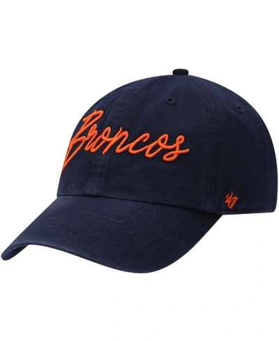 47 Brand Women's Navy Denver Broncos Vocal Clean Up Adjustable Hat