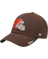 47 Brand Women's Brown Cleveland Browns Miata Clean Up Primary Adjustable Hat In Brown