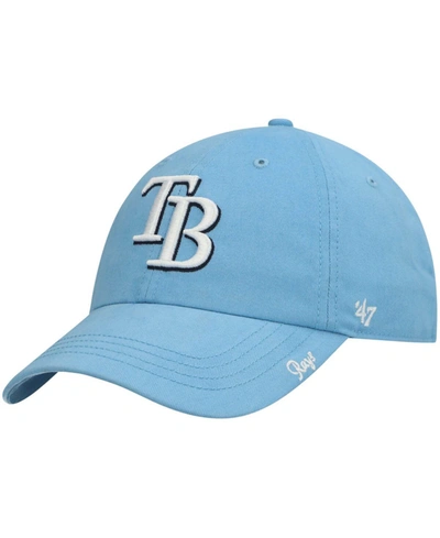 47 Brand Women's Light Blue Tampa Bay Rays Team Miata Clean Up Adjustable Hat