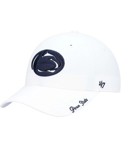 47 Brand Women's White Penn State Nittany Lions Miata Clean Up Logo Adjustable Hat