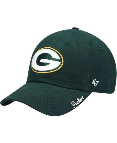 47 Brand Women's Green Green Bay Packers Miata Clean Up Primary Adjustable Hat