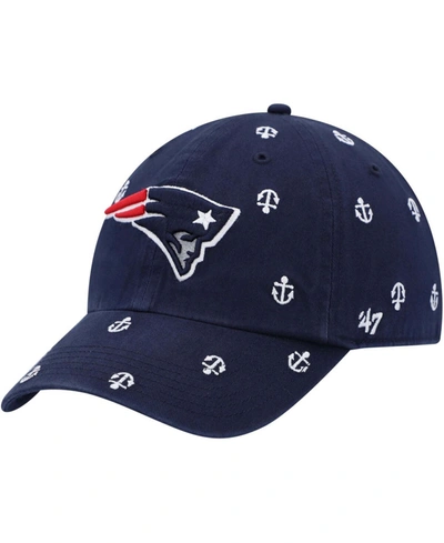 47 Brand Women's Navy New England Patriots Team Confetti Clean Up Adjustable Hat