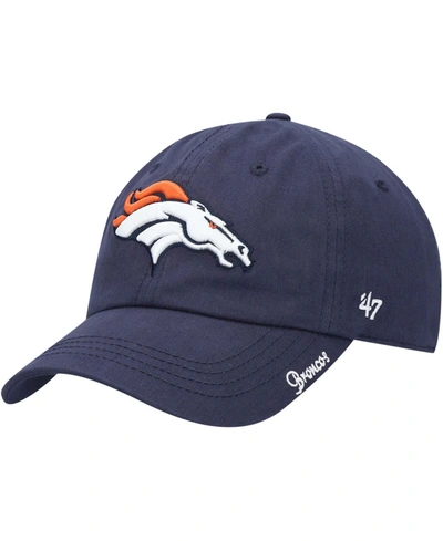 47 Brand Women's Navy Denver Broncos Miata Clean Up Primary Adjustable Hat