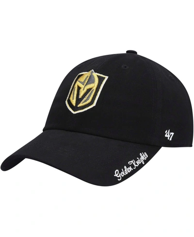 47 Brand Women's Black Vegas Golden Knights Team Miata Clean Up Adjustable Hat