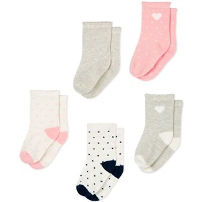 Petit Bateau Kids' 5-pack Pink Socks