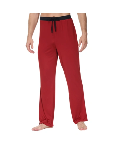 Ink+ivy Moisture-wicking Men's Contrast Waist Lounge Pants In Red