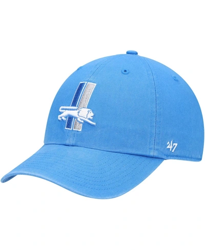 47 Brand Men's Blue Detroit Lions Clean Up Legacy Adjustable Hat