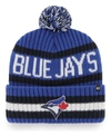 47 Brand Men's Royal Toronto Blue Jays Bering Cuffed Knit Hat With Pom In Royal