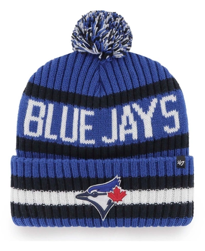 47 Brand Men's Royal Toronto Blue Jays Bering Cuffed Knit Hat With Pom