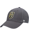 47 Brand Men's Charcoal Vegas Golden Knights Legend Mvp Adjustable Hat In Charcoal