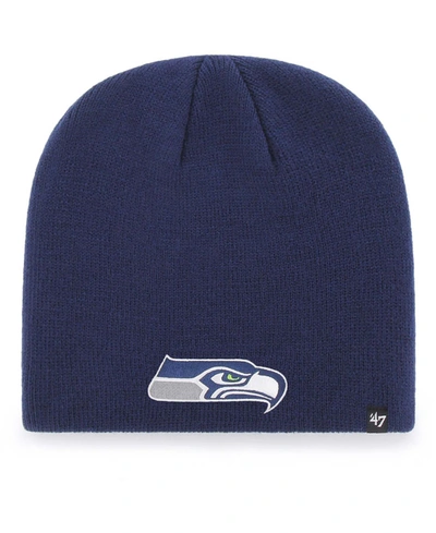 47 Brand Men's Navy Seattle Seahawks Primary Logo Knit Beanie