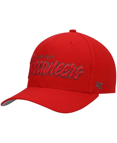 47 Brand Men's Red Tampa Bay Buccaneers Street Script Mvp Snapback Hat