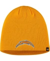 47 BRAND MEN'S GOLD LOS ANGELES CHARGERS SECONDARY LOGO KNIT BEANIE