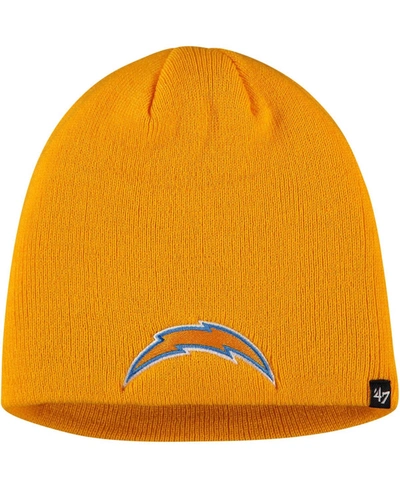 47 Brand Men's Gold Los Angeles Chargers Secondary Logo Knit Beanie