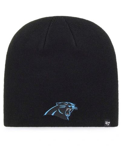 47 Brand Men's Black Carolina Panthers Primary Logo Knit Beanie