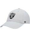 47 Brand Men's Gray Las Vegas Raiders Secondary Clean Up Adjustable Hat In Gray