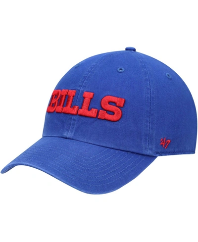 47 Brand Men's Royal Buffalo Bills Clean Up Script Adjustable Hat