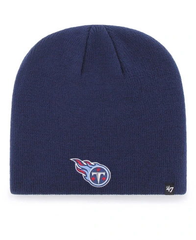 47 Brand Men's Navy Tennessee Titans Primary Logo Knit Beanie