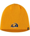 47 BRAND MEN'S GOLD LOS ANGELES RAMS SECONDARY LOGO KNIT BEANIE