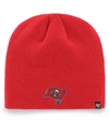 47 BRAND MEN'S RED TAMPA BAY BUCCANEERS PRIMARY LOGO KNIT BEANIE
