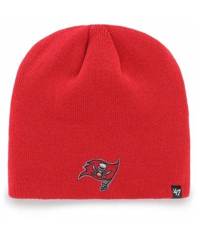 47 BRAND MEN'S RED TAMPA BAY BUCCANEERS PRIMARY LOGO KNIT BEANIE