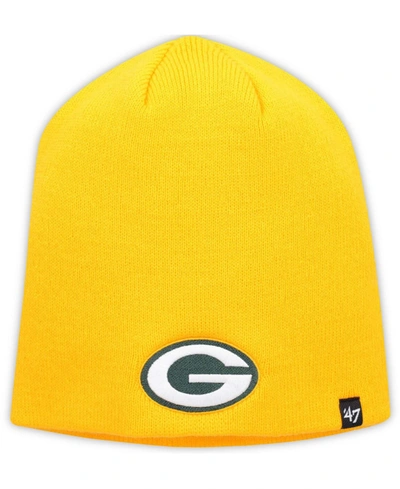 47 Brand Men's Gold Green Bay Packers Secondary Logo Knit Beanie