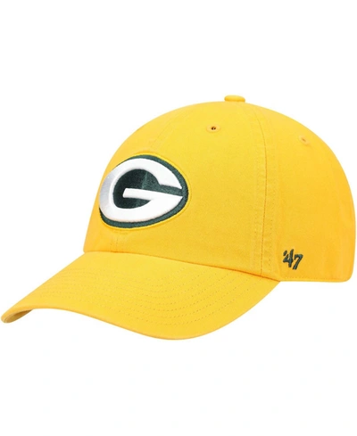 47 Brand Men's Gold-tone Green Bay Packers Secondary Clean Up Adjustable Hat