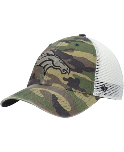 47 Brand Men's Camo Denver Broncos Branson Mvp Trucker Snapback Hat