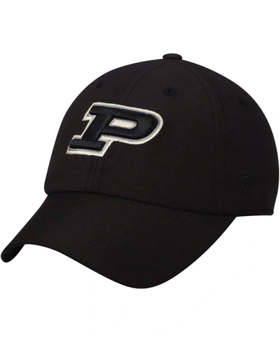 Top Of The World Men's Black Purdue Boilermakers Primary Logo Staple Adjustable Hat