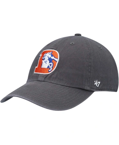 47 Brand Men's Charcoal Denver Broncos Clean Up Legacy Adjustable Hat