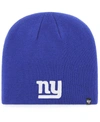 47 BRAND MEN'S ROYAL NEW YORK GIANTS PRIMARY LOGO KNIT BEANIE