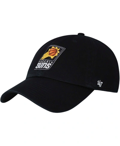 47 Brand Men's Black Phoenix Suns Team Clean-up Adjustable Hat