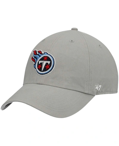 47 Brand Men's Gray Tennessee Titans Clean Up Adjustable Hat