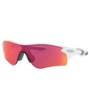 Oakley Men's Low Bridge Fit Sunglasses, Oo9206 Radarlock Path 38 In White