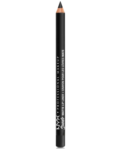 Nyx Professional Makeup Suede Matte Lip Liner In Alien (black)