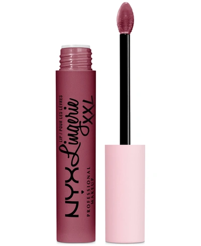 Nyx Professional Makeup Lip Lingerie Xxl Long-lasting Matte Liquid Lipstick In Bust-ed