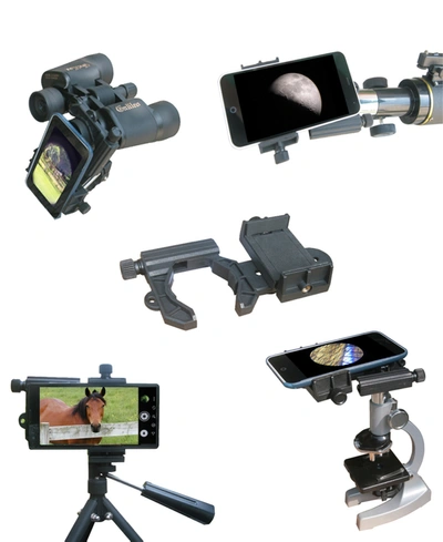 Galileo Smartphone Camera Adapter For Telescope And Binocular Video And Photos In Black