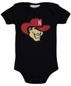 Two Feet Ahead Infant Boys And Girls Black Nebraska Huskers Big Logo Bodysuit In Black