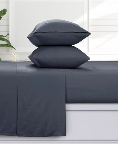 AZORES HOME SOLID 170-GSM FLANNEL EXTRA DEEP POCKET 4 PIECE SHEET SET, CALIFORNIA KING