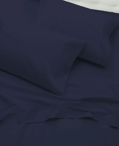 Purity Home Ultra Light 144 Thread Count Standard Pillowcase Set, 2 Pieces In Navy
