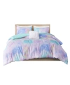 Intelligent Design Cassiopeia Watercolor Tie Dye 3-pc. Comforter Set, Twin/twin Xl In Aqua