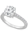 Badgley Mischka Certified Lab Grown Diamond Engagement Ring (2-1/2 Ct. T.w.) In 14k Gold In White Gold