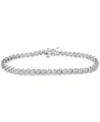 Macy's Diamond Tennis Bracelet (1 Ct. T.w.) In 10k White Gold In White Gold