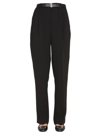 Tory Burch Regular Fit Trousers In Black