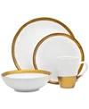 Godinger Terre D'or 4-pc. Place Setting In White And Gold