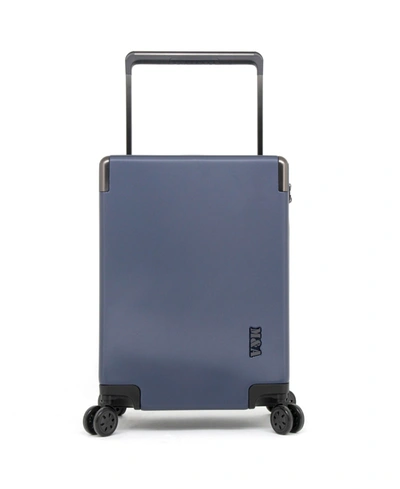 M & A Luggage M&a 20" Tsa-lock Wide Trolley Rolling Carry-on In Navy